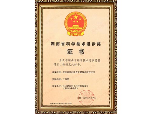 湖南省科學進步獎（建南電子）